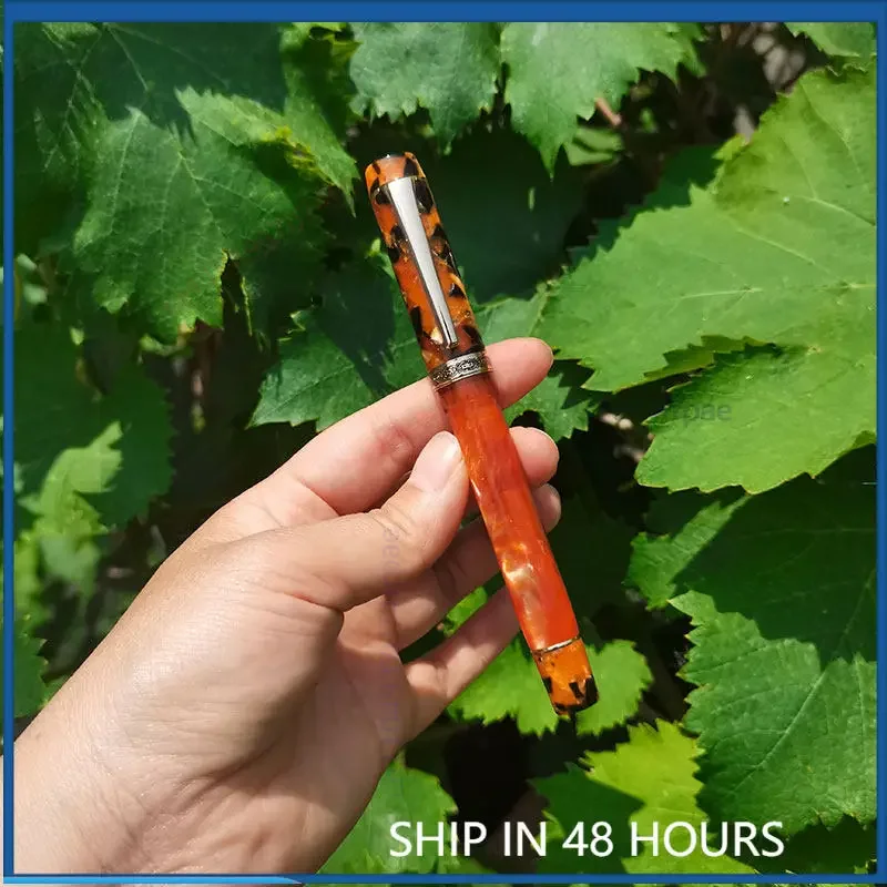 For 2022 New KAIGELU 316 Color Contrast Marbling Tofu Fountain Pen Rotary Screw Cap Elastic Iridium Tip Office Practice Writing