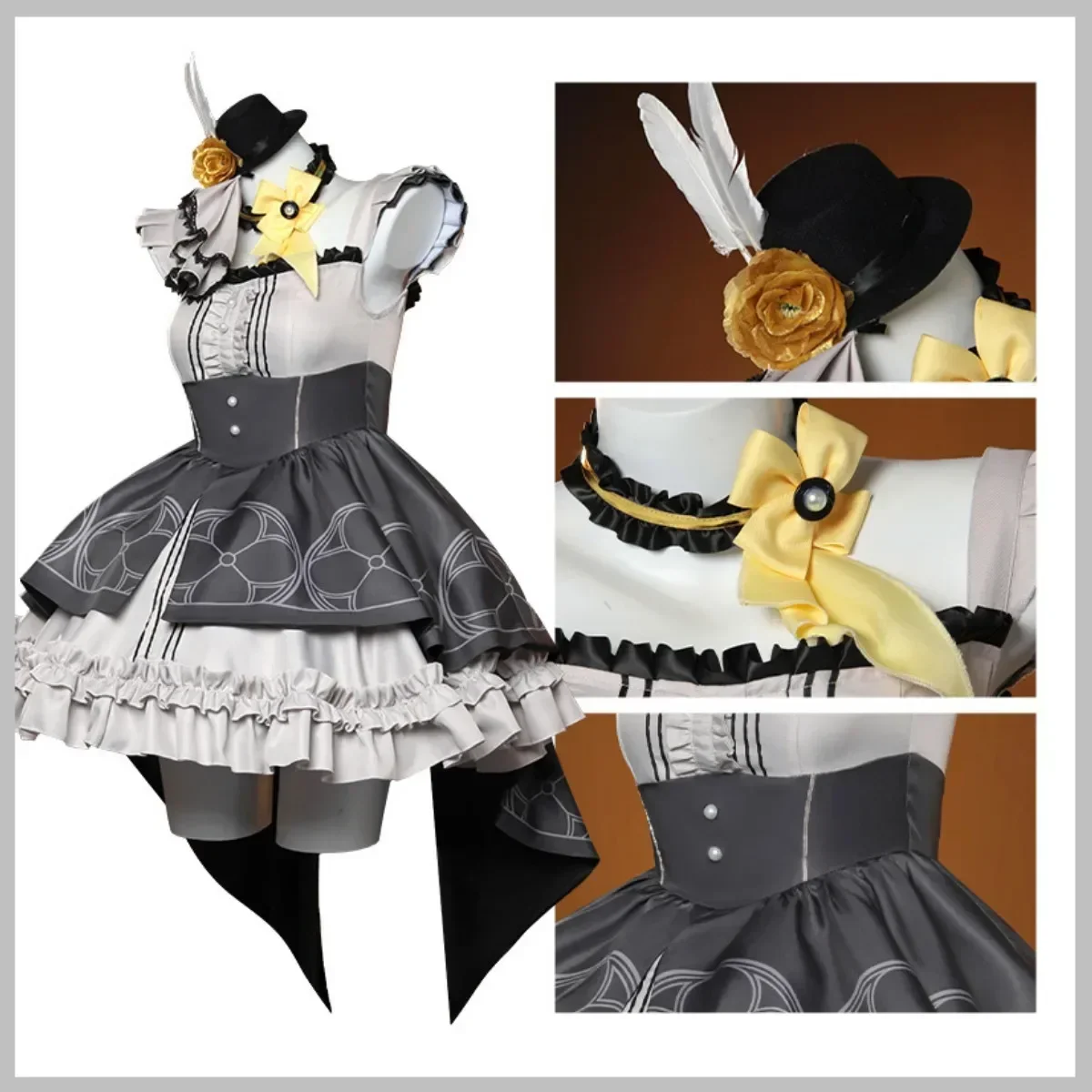 Gioco Blu Archivio Iochi Marī Costume Cosplay Parrucca Abito da principessa Lolita Gonna Donna Carino Carnevale di Halloween Festa di Natale