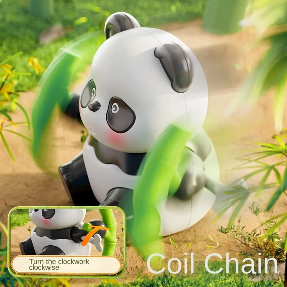 Anleitung Krabbeltier Aufziehbares Panda-Spielzeug Interaktives Cartoon-Walking-Panda-Spielzeug Lustiges Kletterpanda-Uhrwerksspielzeug Baby