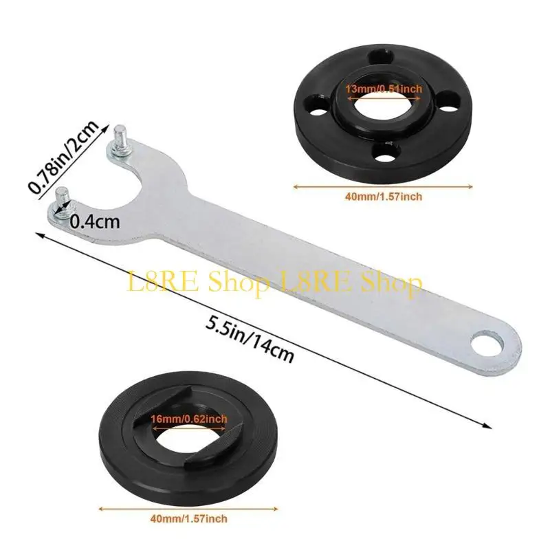 L8RE Grinder Flange Corner Spenner Set Setration Care Cover Ginder