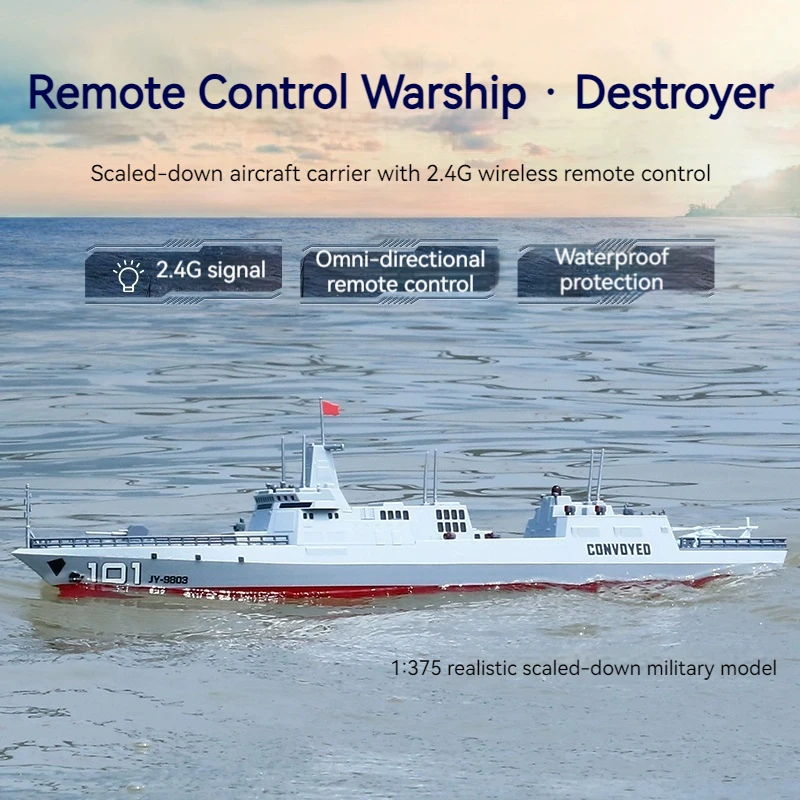 

Jy-9803 погружной пульт дистанционного управления, военный корабль, имитация разрушителя, электрическая военная модель, дизайн с двумя двигателями для игрушек и хобби