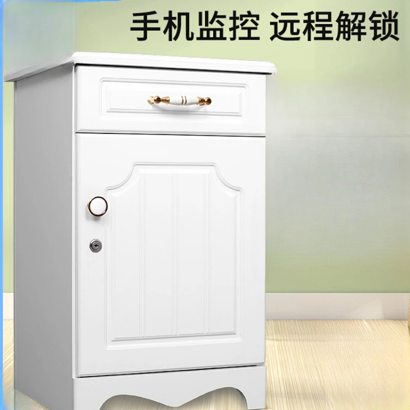 Household bedside table safe 67cm WIFI remote fingerprint password intelligent drawer office steel anti-theft invisible