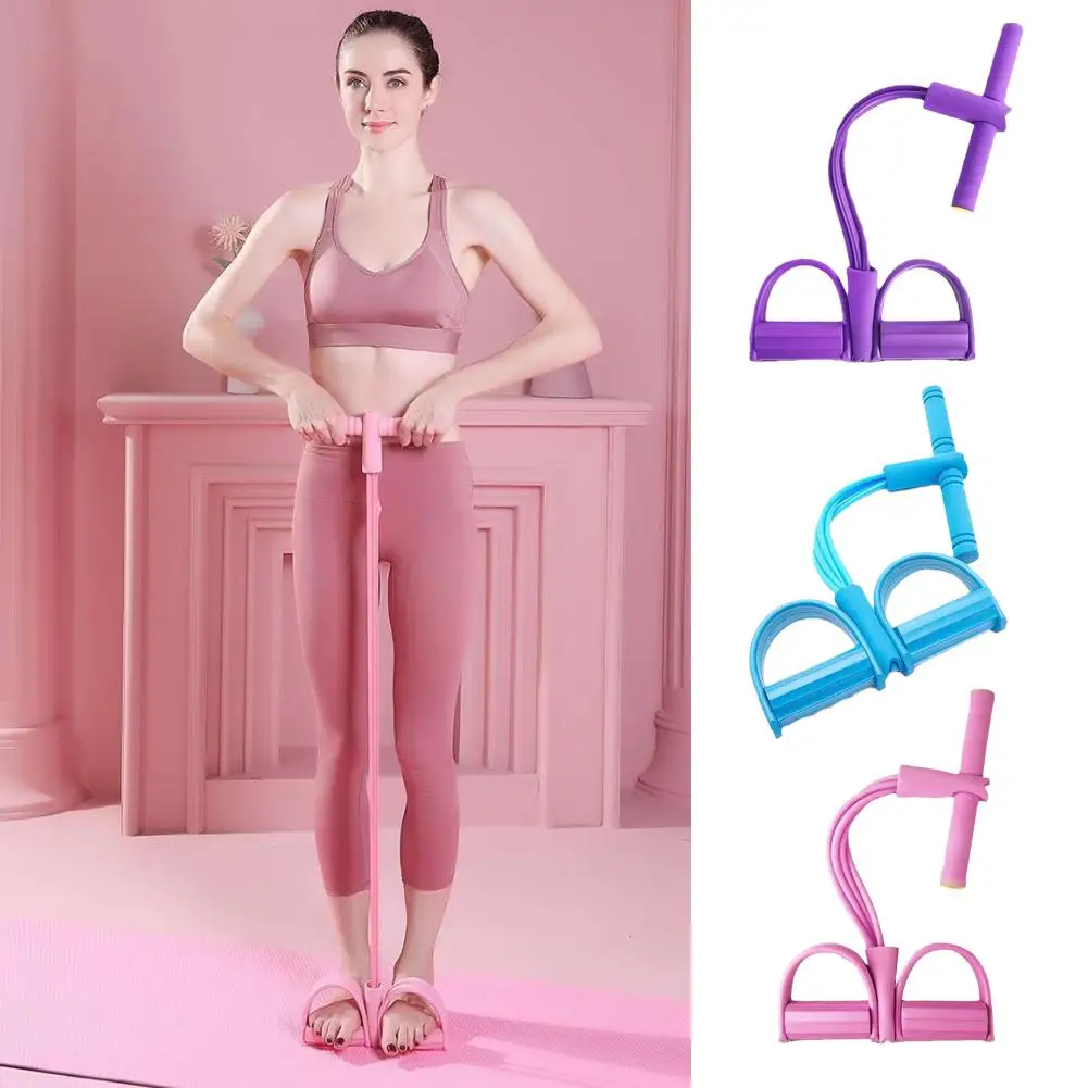 

Fitness Resistance Bands Exercise Equipment Elastic Pull Ankle Rope Workout Bands Up Sit Puller Pedal Sport Training Gym W6y0