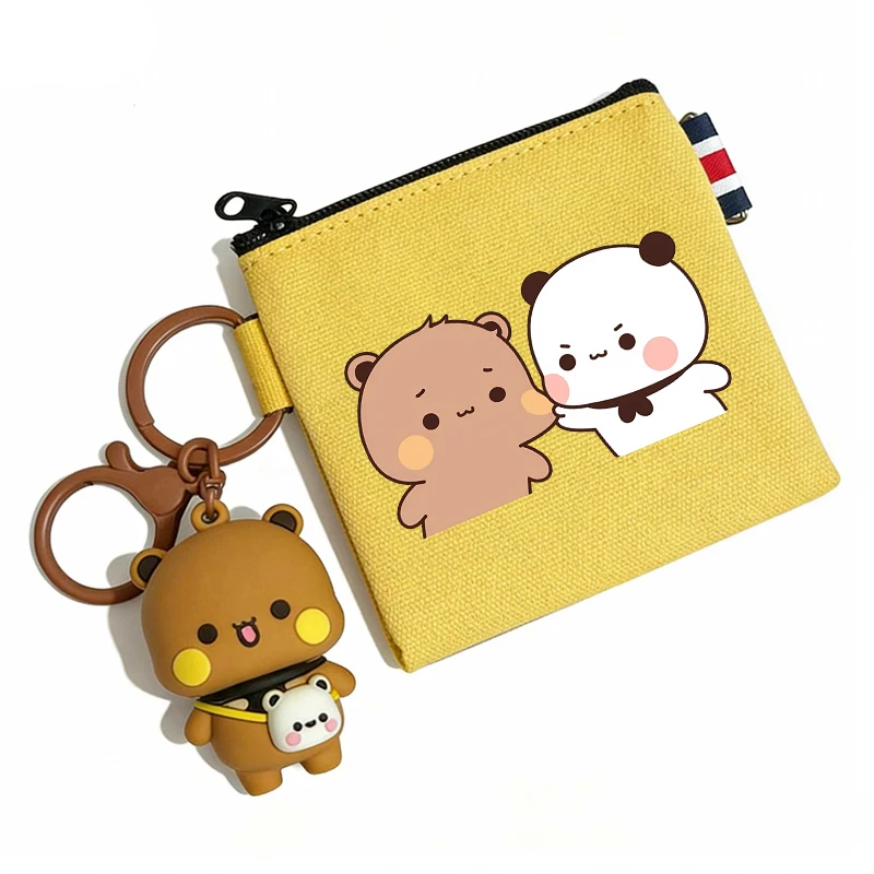Bubu Dudu Yier Bear Panda Coin Purse Wallets Cute Boy Girl Portable Wallet Women Men Cartoon ID Card Storage Bag Birthday Gift view 4