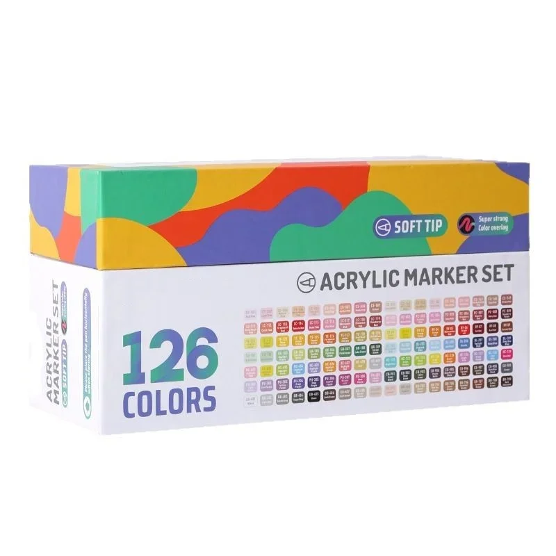 Acrylic marker pen gift box student-specific art drawing pen set Office School Supplies Pens Pencils Writing Supplies view 6