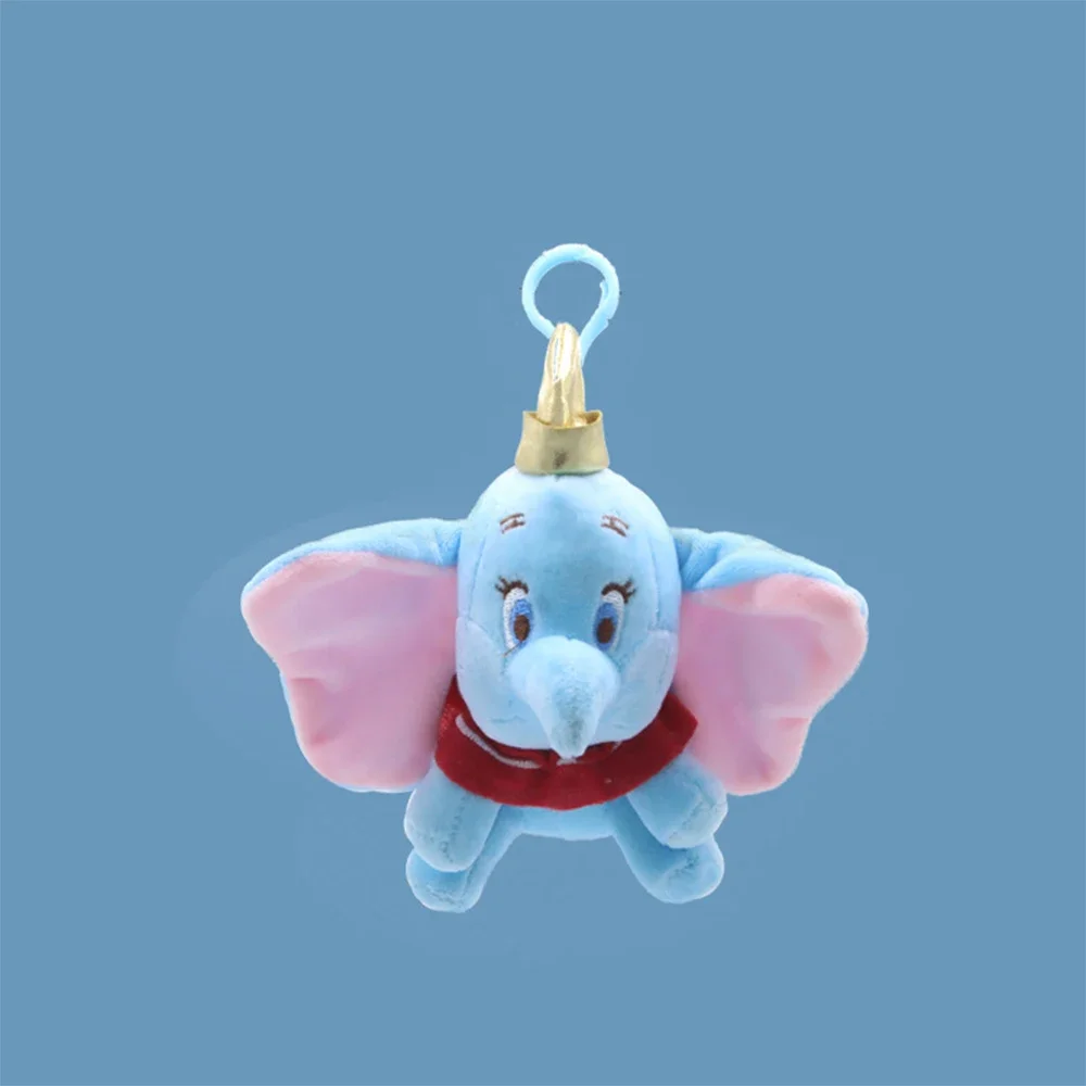 Disney Cute Dumbo Stuffed Animal Plush ToysSmall Pendant Lovely Peluche Cartoon Elephant Dol!Presents for Children Key Chain