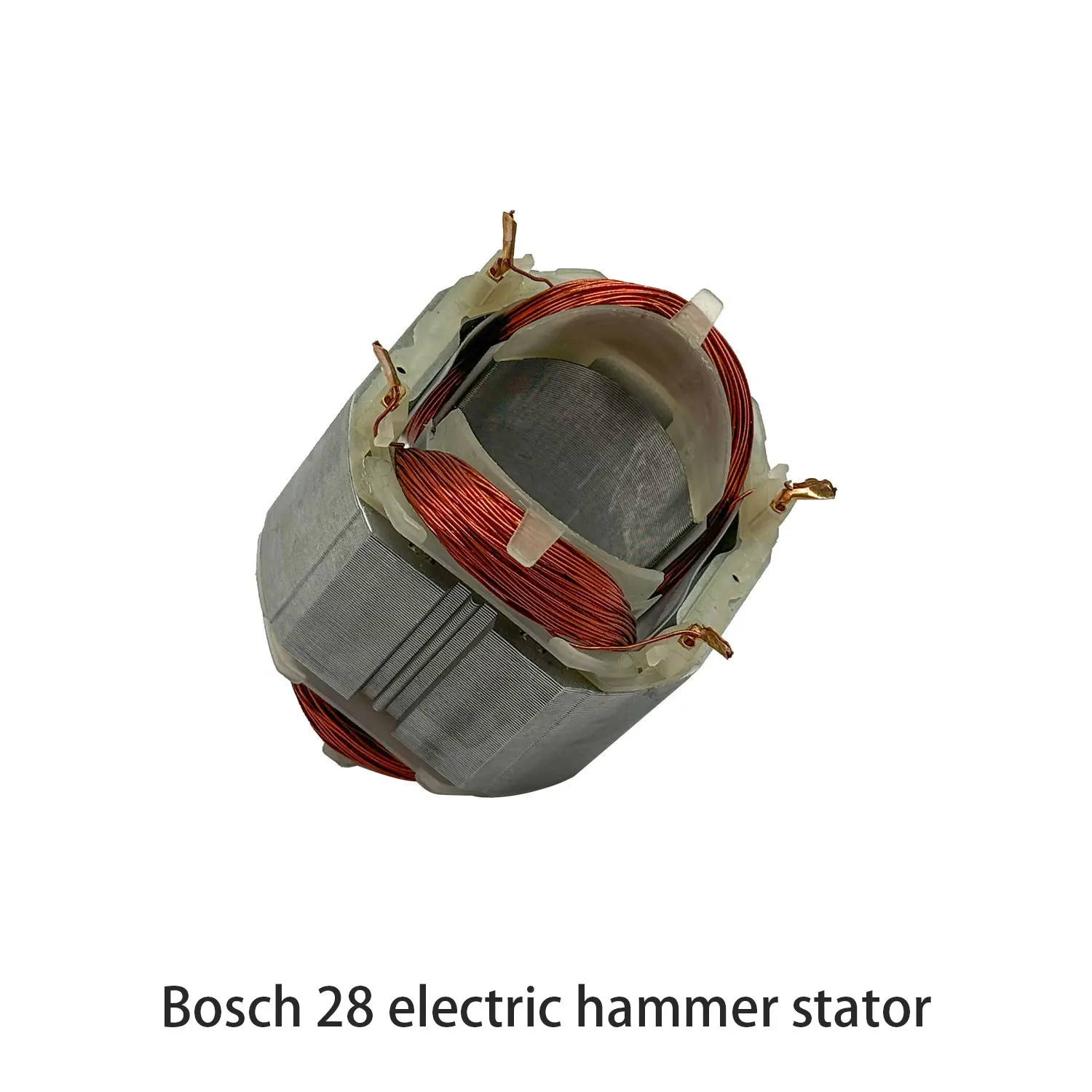 La bobina de estator de AC220-240V es adecuada para herramienta eléctrica de martillo eléctrico Bosch 28, piezas de repuesto de bobina de estator de armadura de taladro manual