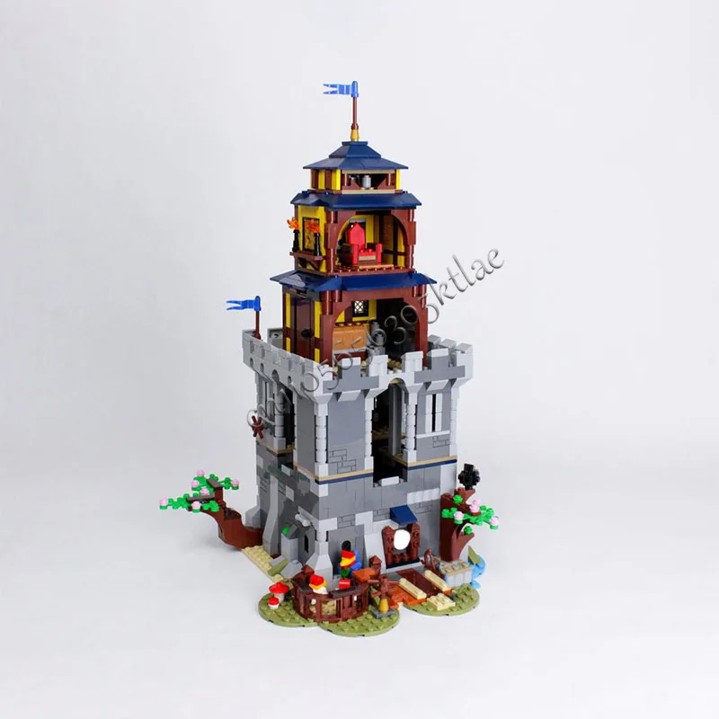 Gorący zestaw 1388 elementów MOC-31120 Średniowieczny Zamek Alternatywna Konstrukcja Modułowy Model Architektoniczny Klocki Zabawka do Składania Prezent na Boże Narodzenie