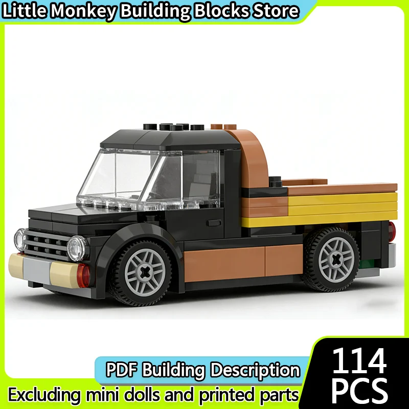 

Speed Racing Car Model MOC Building Bricks Classic Pickup Truck Modular Technology Children Holiday Gifts Assemble Toys Suit