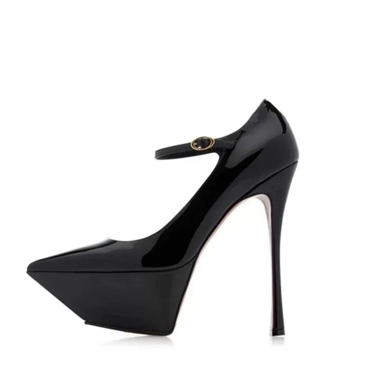 منصة عالية المرأة عالية الكعب مثير السيدات صنادل عالية الكعب خنجر حفل زفاف فاخر خنجر وأشار مضخات حجم كبير