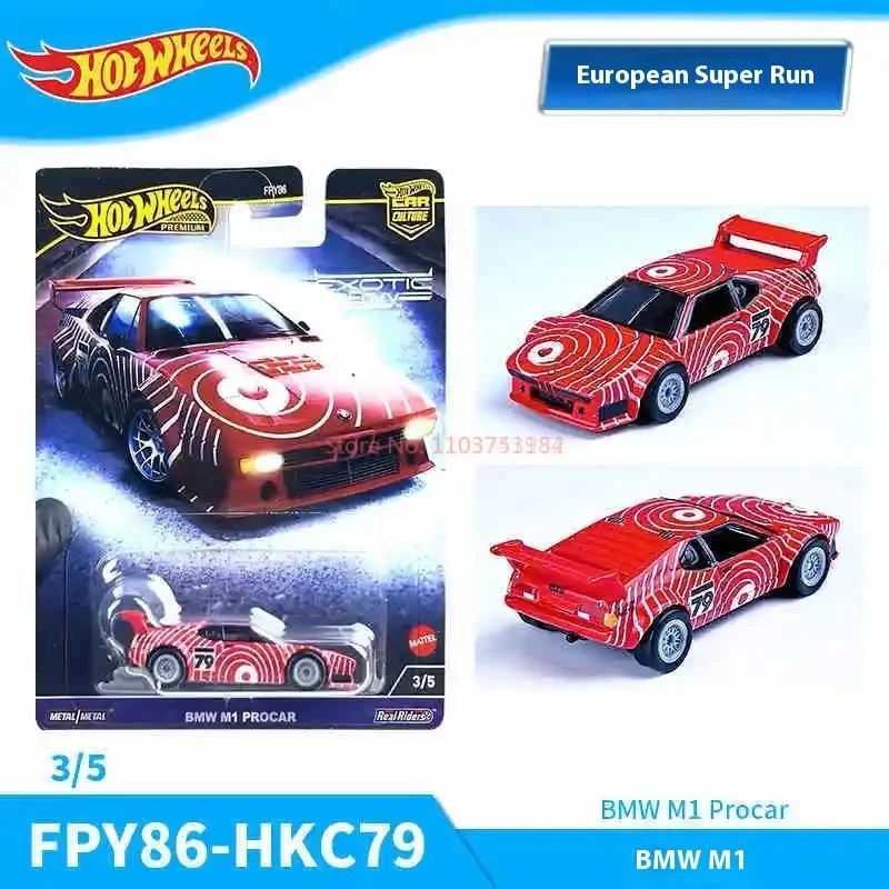 Hot Wheels 2024np Lamborghini Huracan Porsche Nissan Skyline Deloran Mazda Rx-3 Ford F150 Bmw M3 1/64 modelo fundido a presión juguete para regalos