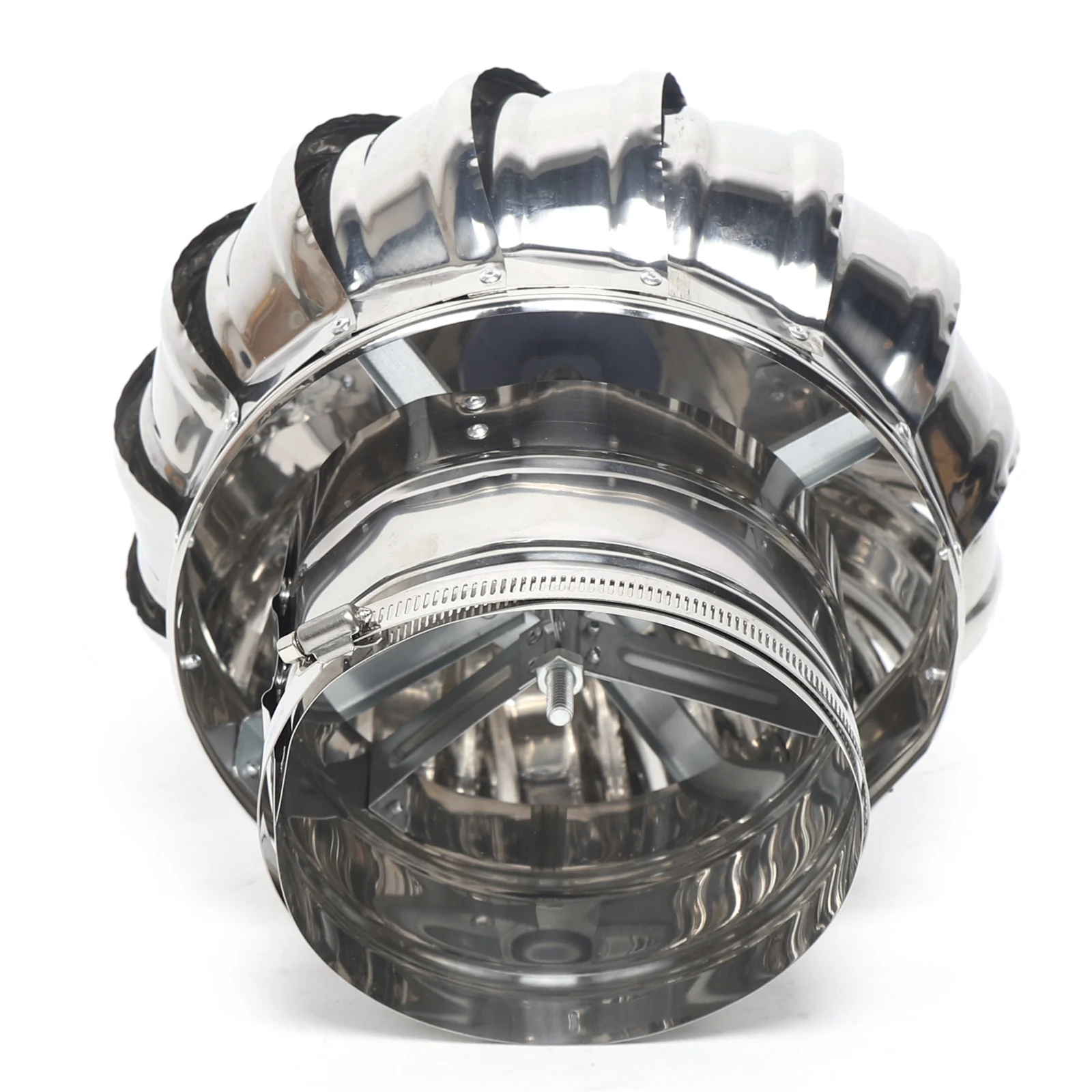 جهاز تهوية سقف غير يعمل بالطاقة، وظيفة قوية لتحافظ على الطاقة وتقليل الانبعاثات باللون الفضي #4