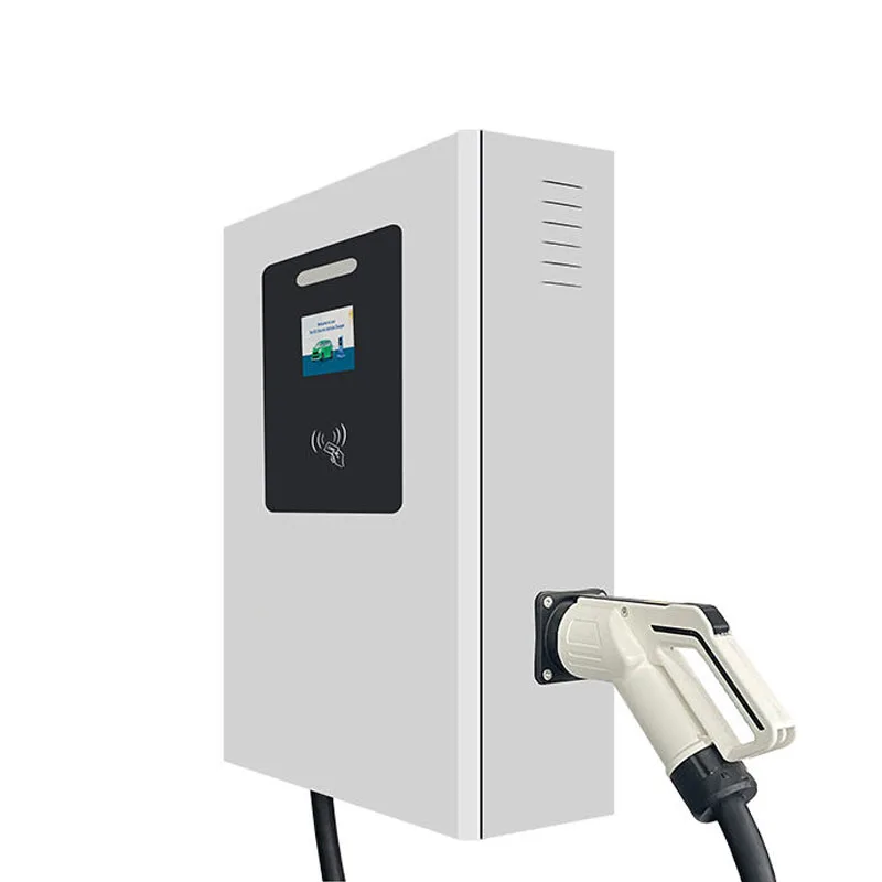 Level 3 Fast Charging Station Wall Mounted 7kW DC EV Charger CCS2 Combo 2 for European EVs