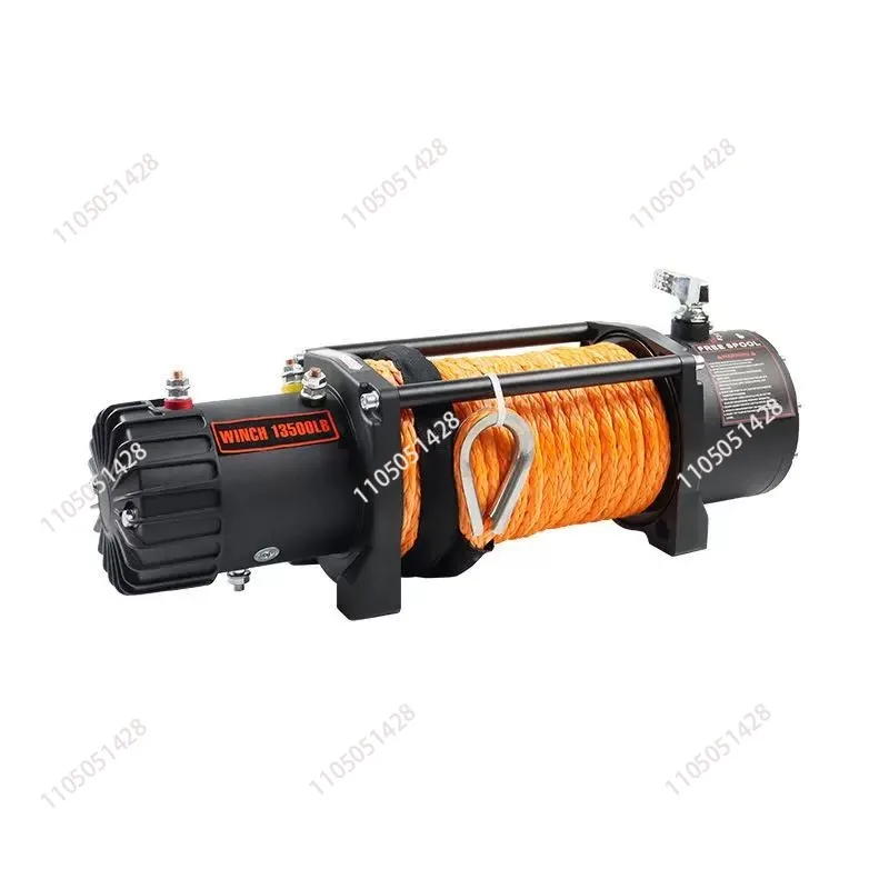 4x4 Electric Winch Wireless Recovery 12v 13500Lb / 6125Kg With Synthetic Rope