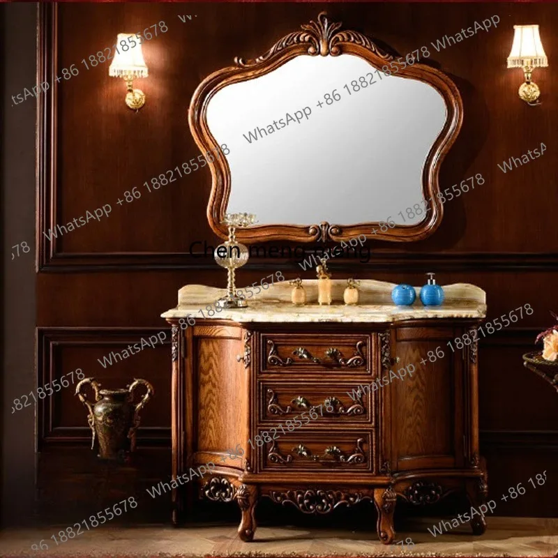 

Light European Bathroom Cabinets Floor-standing Bathroom Cabinets Combination Antique Home Furniture In Particolare