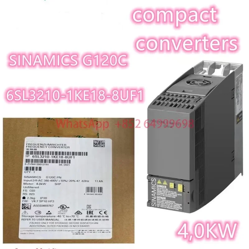 Brand new 6SL3210-1KE18-8UF1 SINAMICS G120C FSA RATED POWER 4,0KW
