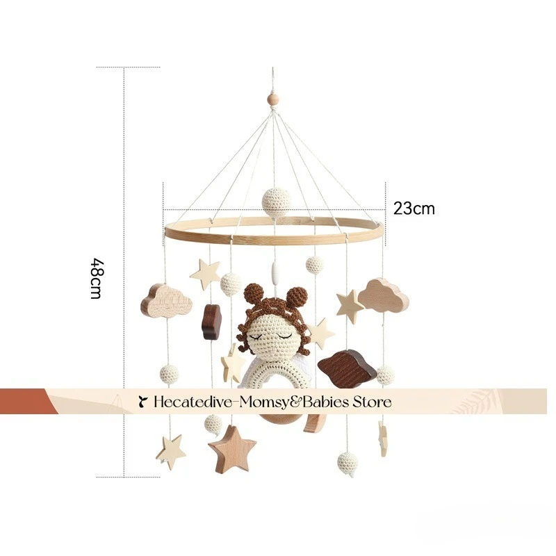 【Must Have】Baby Rattles & Mobiles Angel educational toys newborn sets soft animal mini decorations 0-12months baby things