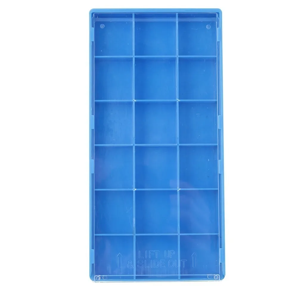 

18 Grid Watch Parts Storage Box Blue Dust Cover Watchmaker Repairing Tools Storage Tray Watch Tools Storage Case Beads Holder