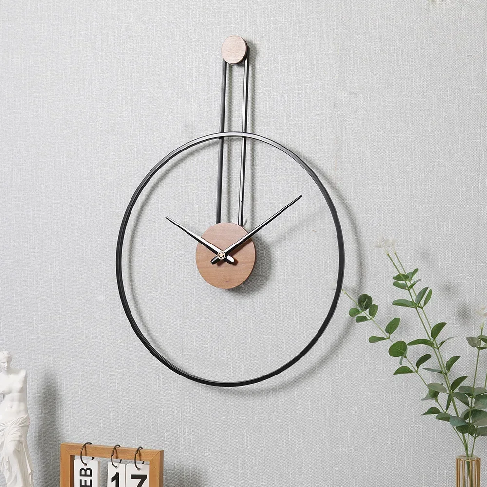 

z Creative Simple Wrought Iron Spanish Wall Clock Personality Art Wall Clock Living Room Home Decoration Clock Wall Watch
