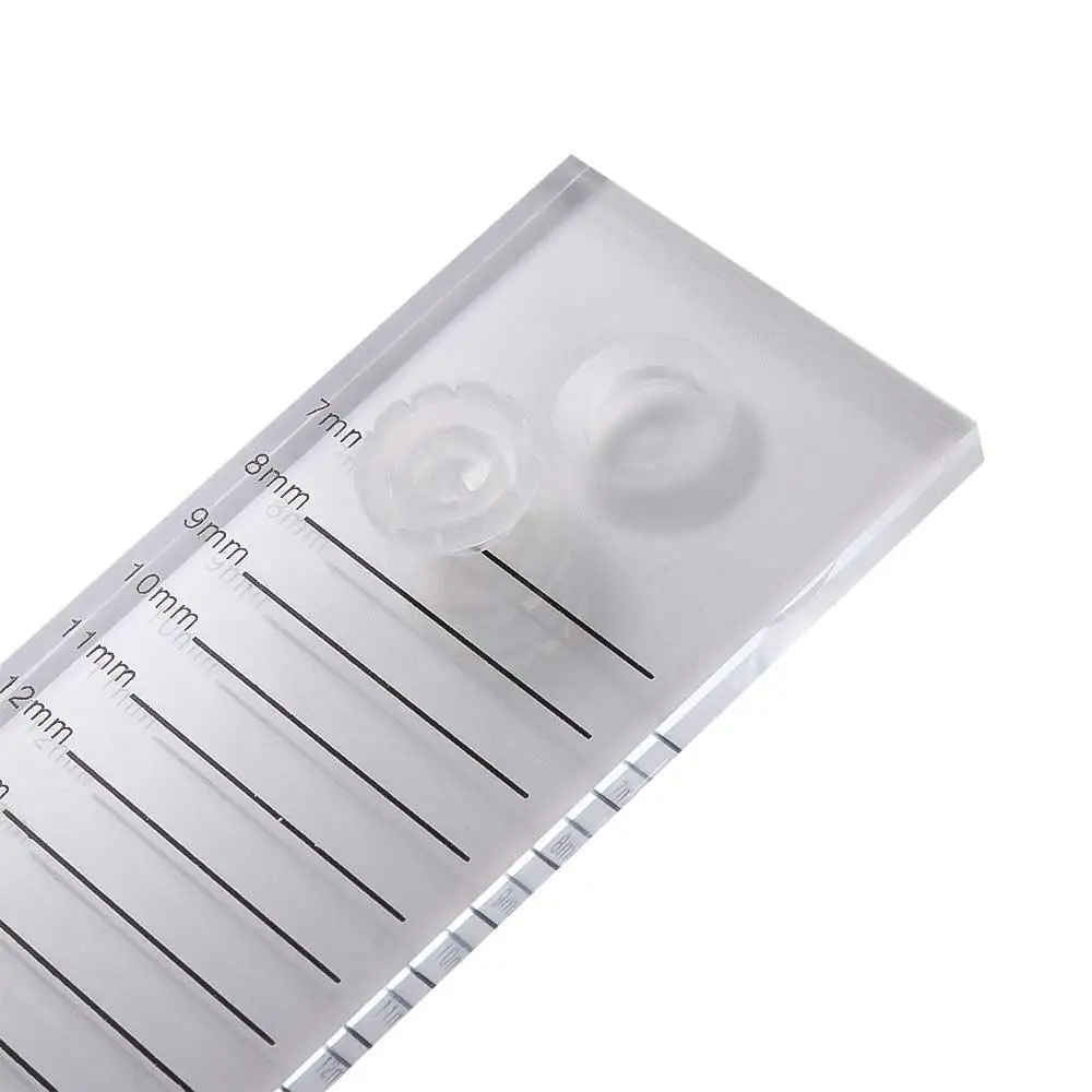 Outils de maquillage support de faux cils tampon de marquage de cils palette de colle plaque de cils transparente plateau de faux cils carrelage de faux cils