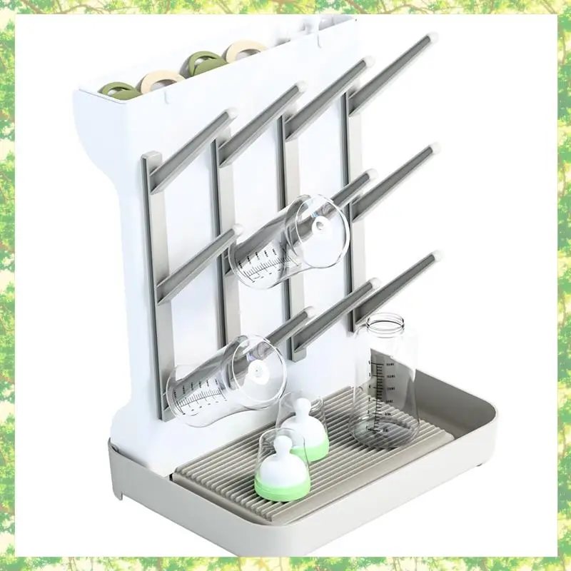 

T84C-Baby Bottle Drain Rack Bottle Drain Rack Rack Drying Rack For Baby Bottle Space-Saving Organizer For Baby Bottles,Breast Pu