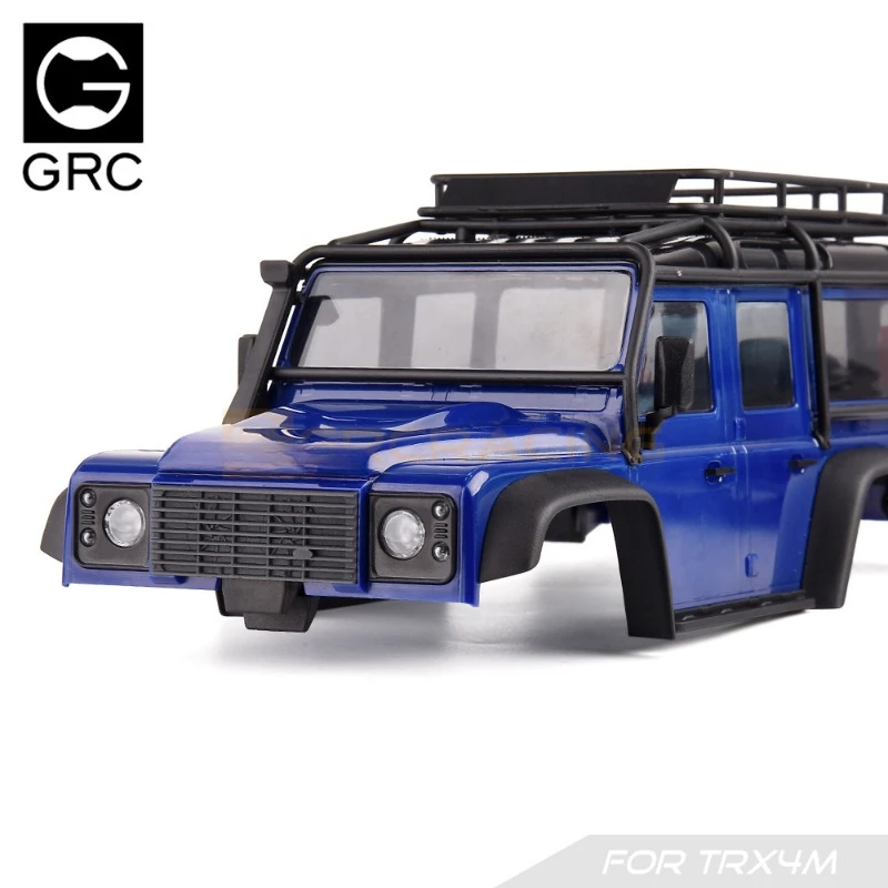 Griglia anteriore modificata per rimuovere la simulazione della replica del guscio dell'auto dell'argano per 1/18 RC Crawler Car Traxxas TRX4M Defender Bronco Car