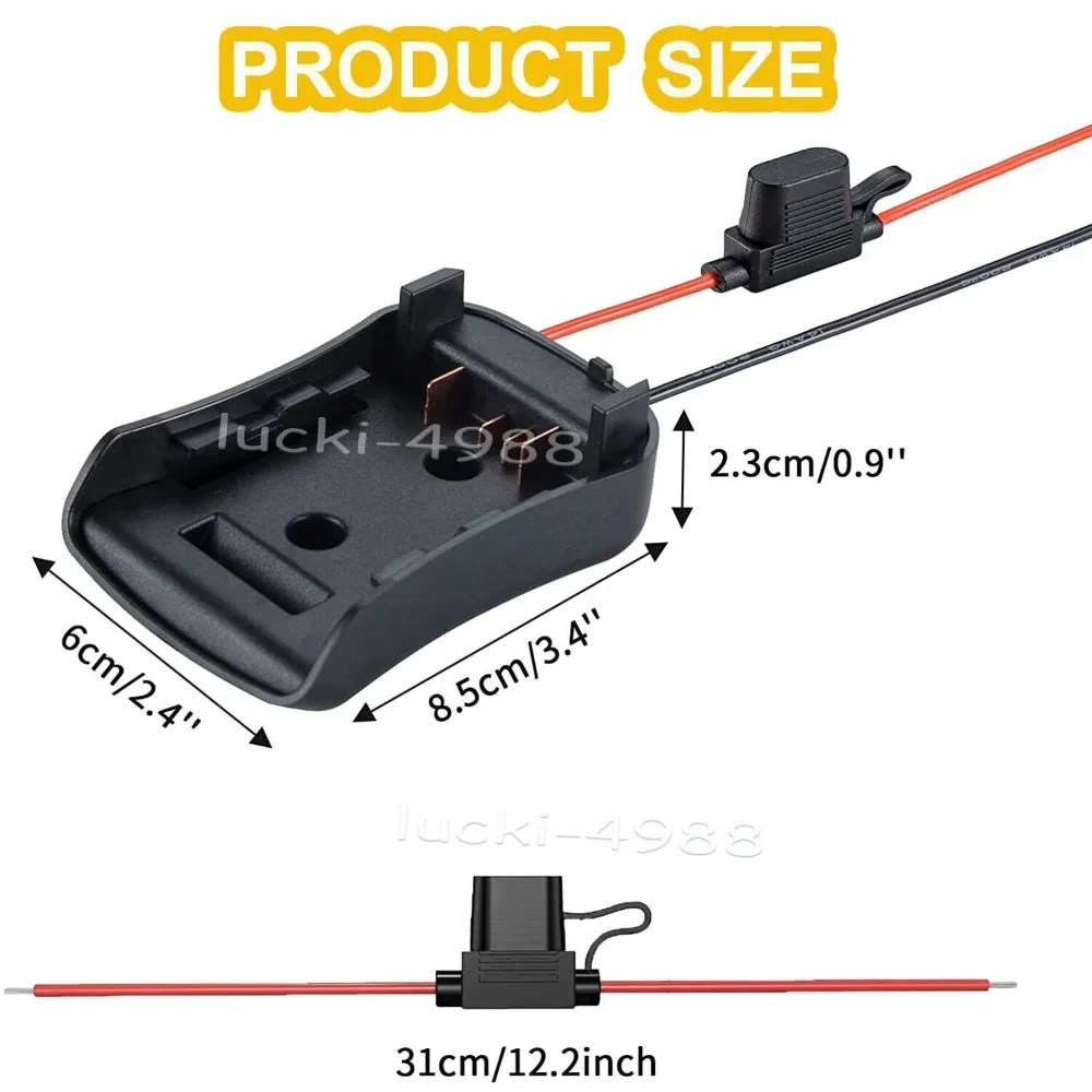 For Dewalt 20V 60V Max Dock Power Connector Robotics DIY Tools Battery Adapter ( Battery not included)