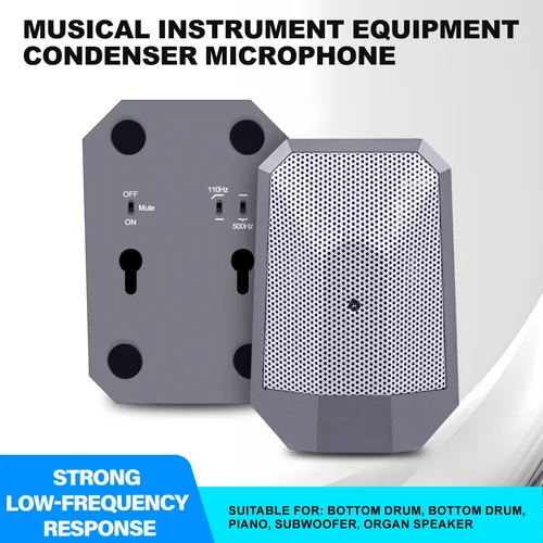 Micrófono de instrumento de bombo, cable de captación de puesta en escena, interfaz de condensador, micrófono