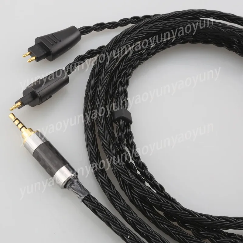 High Quality 16 Core 7N Black Headphone Earphone Cable For Headphone