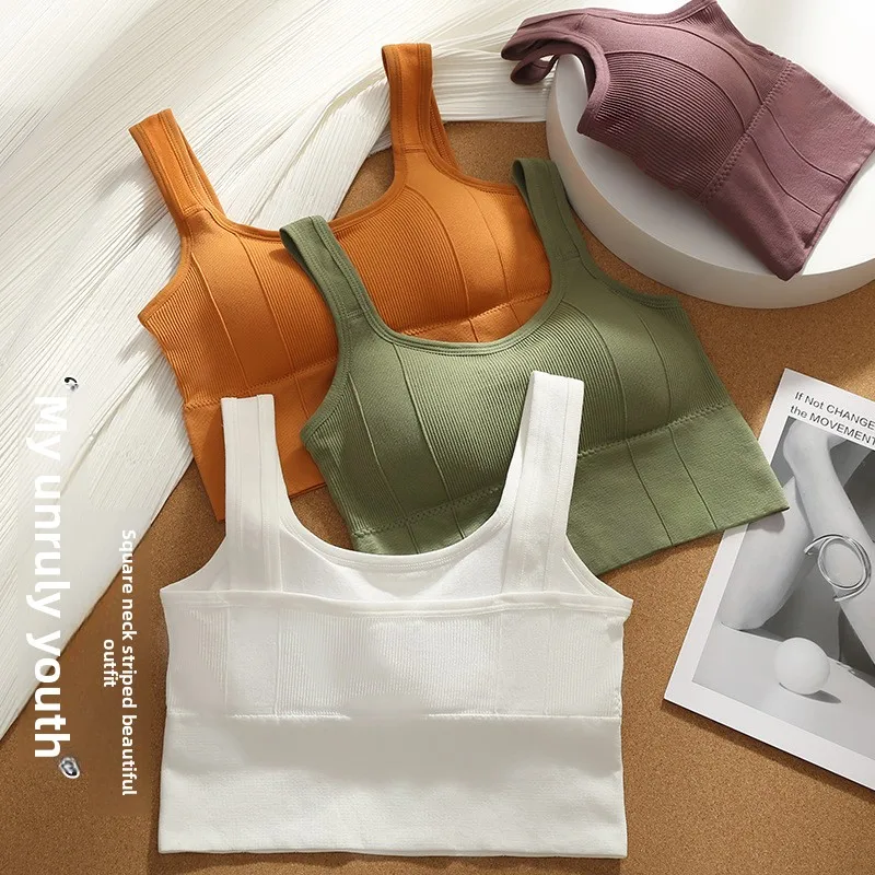 Sports Bra Anti-Sweat Fitness Top Women Seamless Yoga Bra Shockproof Crop Top Push Up Sport Bra Gym Workout Top
