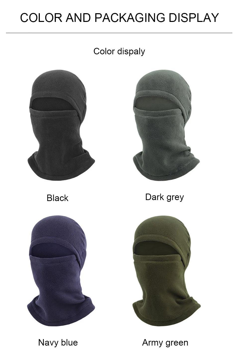 GTUBIKE Winter-Fahrradmaske, thermisch, winddicht, Sturmhaube, Skimaske, Herren und Damen, warm, Polarfleece, Outdoor-Sport, Motorrad-Gesichtsmaske – Detail 4