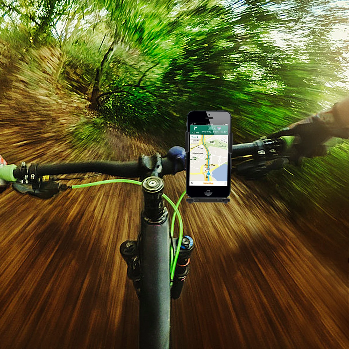 

Bicycle Phone Holder Bike Mount Bracket for 4 to 6.5 Inch Phones Shake Proof Durable Button Bike Accessories