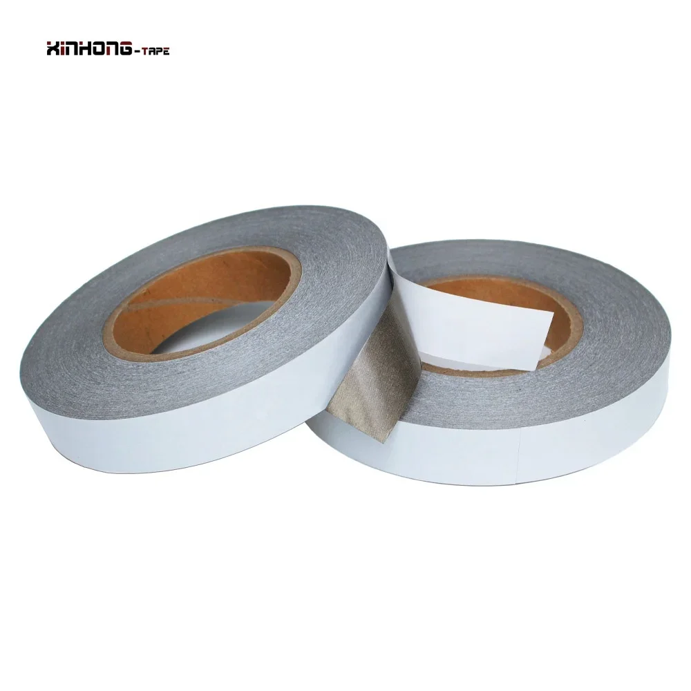 Recyclable Heat Resistant Cotton Fabric Cloth Base Double Sided Electricity Conductive Self Adhesive Tape