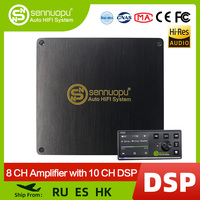 Sennuopu DS-M10Pro Car Audio 8 CH Amplifier with 10 CH DSP Processor Bluetooth Amp Equalizer Amplificador Automotivio Sound