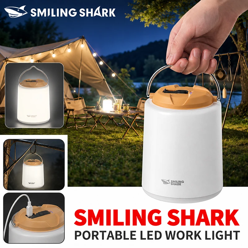 lanterna-de-camping-led-recarregavel-smiling-shark-luz-de-tenda-com-3-modos-usb-a-prova-d'Agua-emergencia-ly8223
