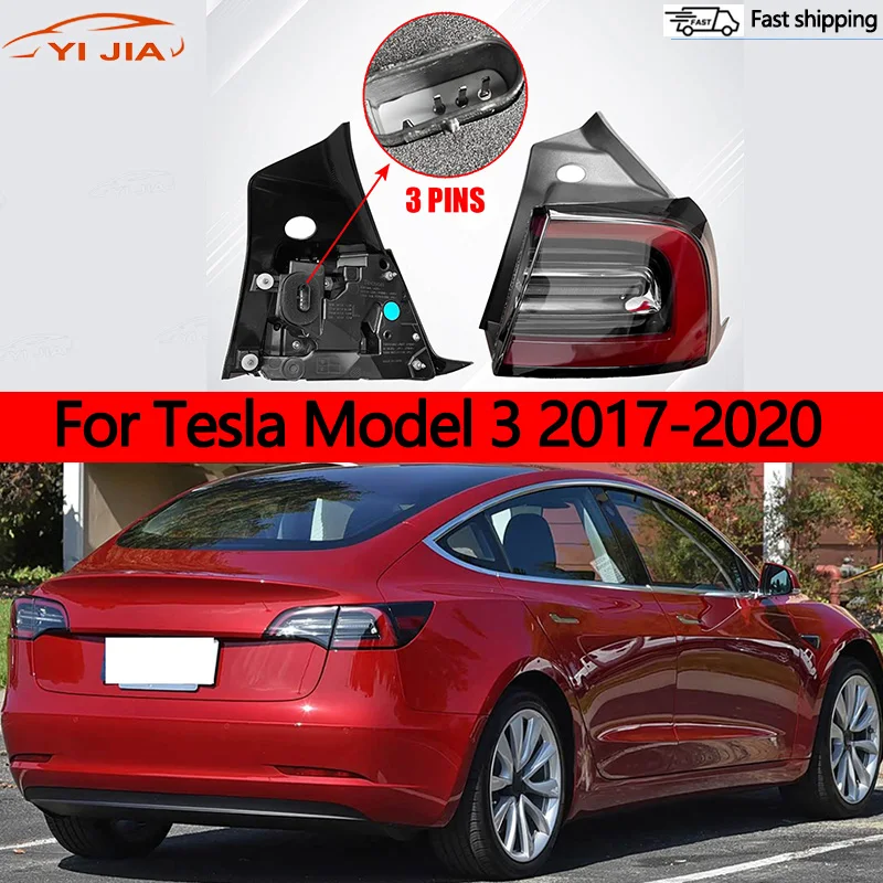 1077398-00-F 1077397-00-G Car Accessories NEW LED Rear Tail Light Turn Signal Trunk Fit For Tesla Model 3 2017-2020 USA Version