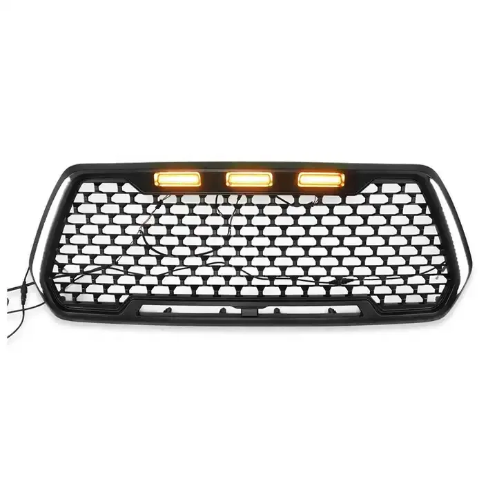 ABS Car Grills Front Hood Bumper Grill With LED Light for Tacoma 2016-2022 Front Bumper Grill