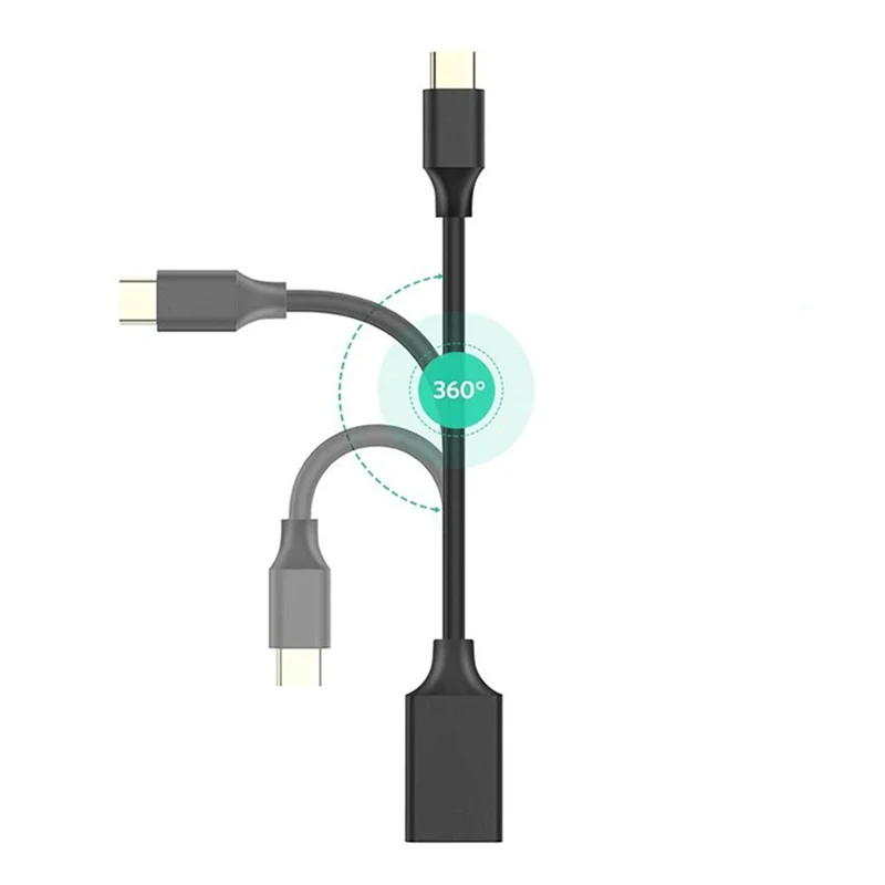 Cable USB tipo C a USB 3,0 OTG, Adaptador convertidor macho a hembra, Cable de datos de carga para unidades Flash de teléfono móvil y portátil