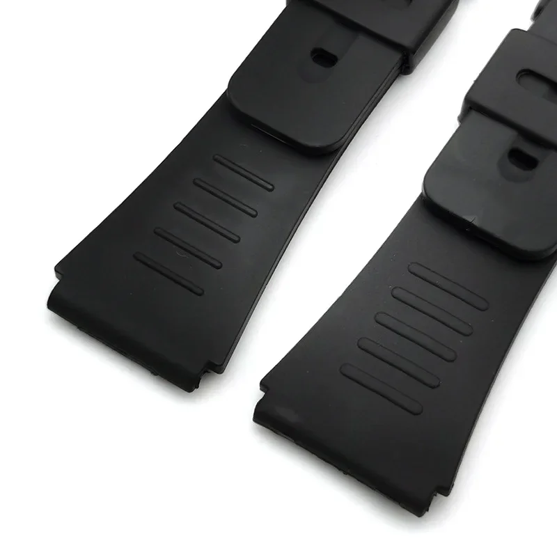 Silicone Watch Strap for Casio Watch Accessories 20mm 22mm Men Women Students Electronic Watch Black Sport Watchband Accessories