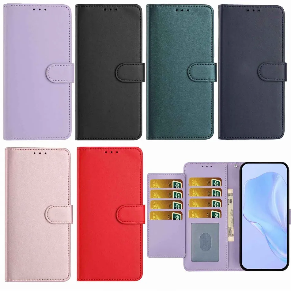 

Many Card Slots Case For OPPO A2 A38 A54 A57 A58 A60 A5 Pro A17 A17K A18 A36 A74 A76 5G Phone Bags Cash Wallet Protect Coque