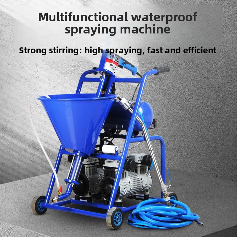 Imagen 3: Máquina pulverizadora de pintura de piedra real Power Putty, multifuncional, para mortero de cemento, impermeable