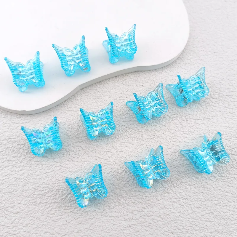10 stücke Ins Mini Schmetterling Haar Klaue Clips Bunte Trendy Nette Kleine Clips Mehrfarbige Mädchen Haar Clips Haarnadel Haar Zubehör – Detail 17