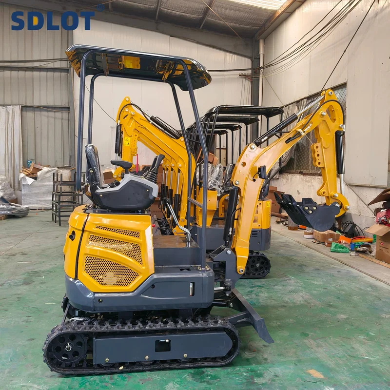 مصنع مخصص حفار صغير صغير باجر 2 طن حفارة 1.5 طن حفارة صغيرة زاحفة صغيرة مع EPA CE EURO 5