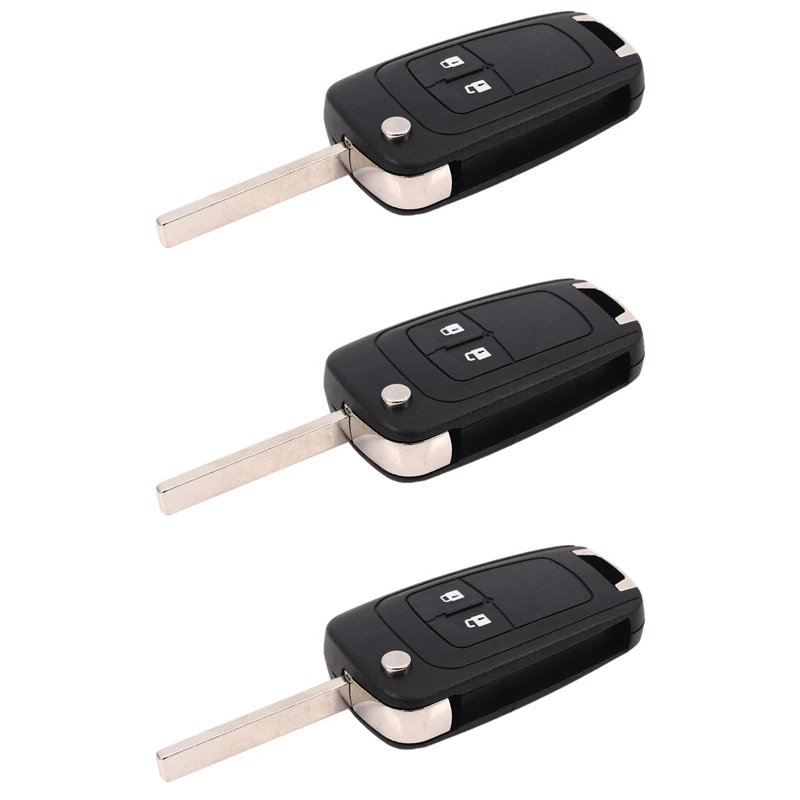 

3X 2 Buttons 434Mhz With ID46 Chip Car Remote Control Key Fob For Chevrolet Aveo Cruze Orlando HU100 Blade