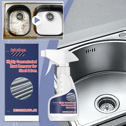 Kitchen Stainless Rust Spray High-efficiency Practical Safe Rust Cleaner Portable Non-harm Rust Spray Cleaning Supplies