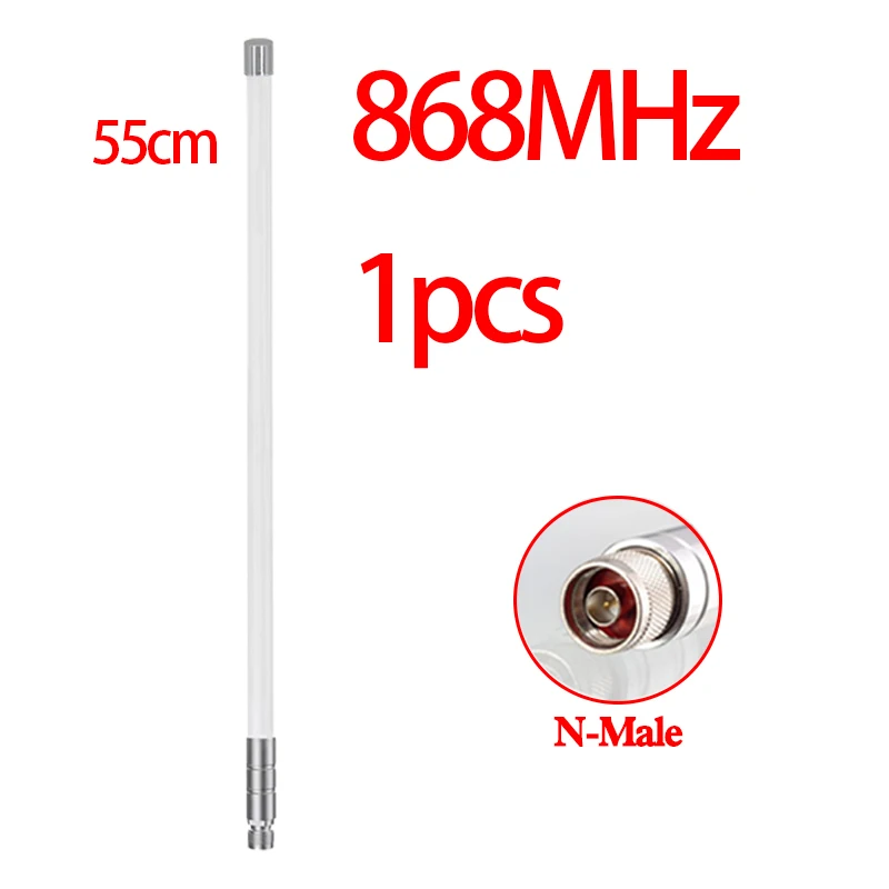 GIZONT White Fiberglass Antenna N-type Outdoor OMNI Lorawan 868MHz 915MHz Antenna For Meshtastic Helium Miner Hotspot Antenna view 4