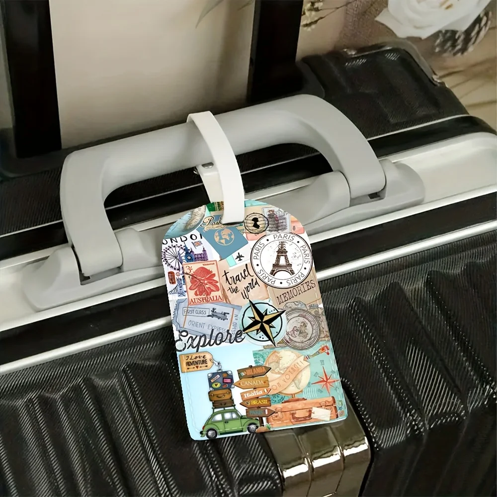3pc Travel Luggage Tags - Lightweight Suitcase Tags for Airports, Cruises, Business Trips - Perfect Travel Gift Frequent Flyers