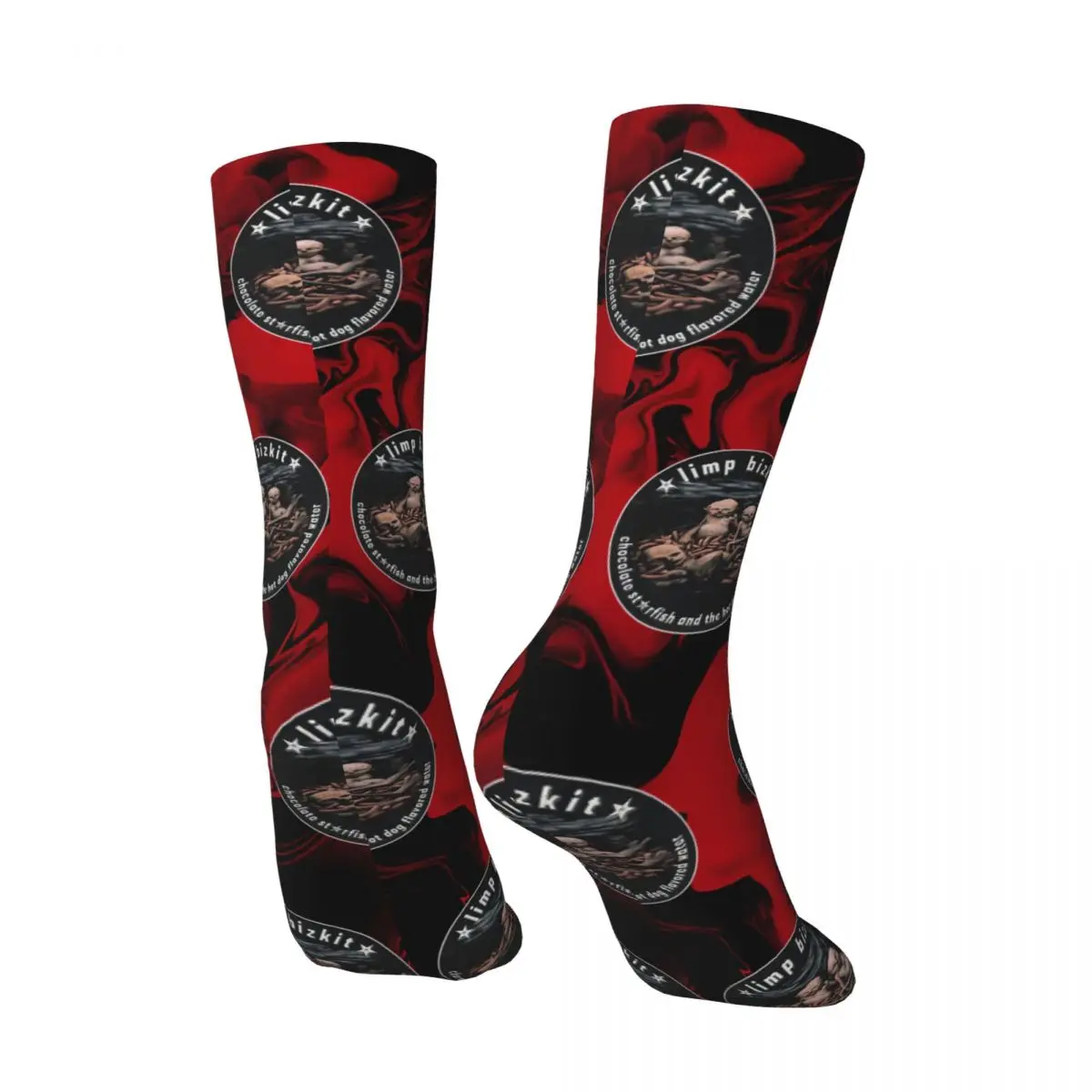 Crazy compression Limited Edition Sock for Men Vintage Limp Bizkit Quality Pattern Crew Sock Novelty