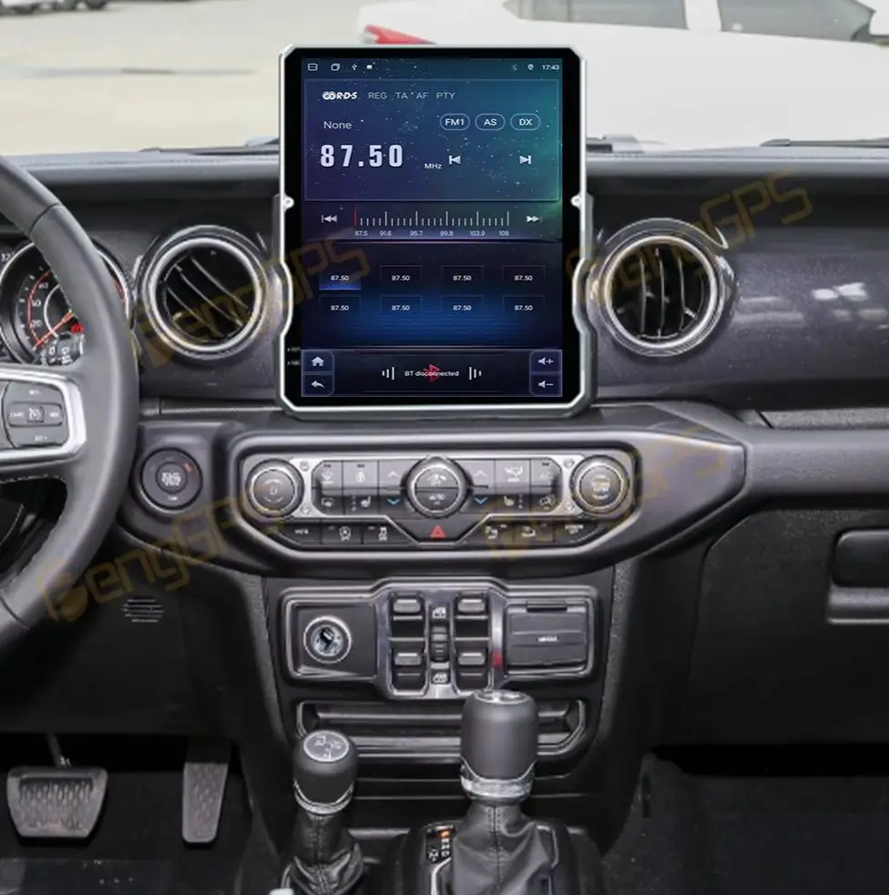 Android 14 Car GPS Navigation Multimedia Player 12.1 Inch Carplay For Jeep WrangIer 2018-2023  Car Radio Auto Stereo Head Unit