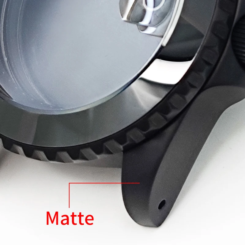 시계 케이스 세트 서브 매트 블랙 NH35 NH36 4R36 NH72 스테인레스 시계 케이스 MOD 부품 챕터 링 베젤 인서트로 수정